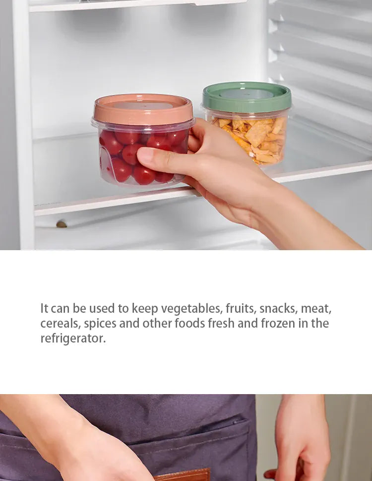 Boîte de Rangement Frigo Hermétique 500ml | 8 Pièces Empilables