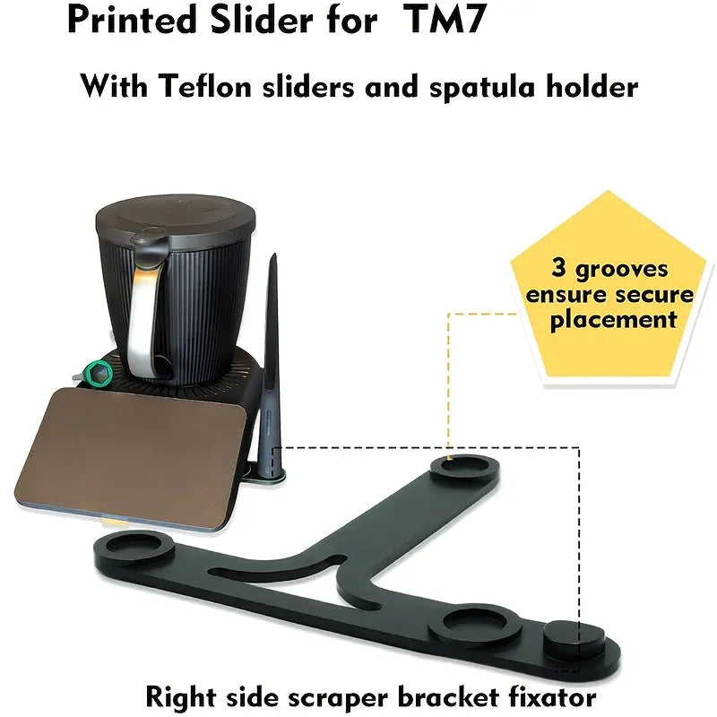 Planche Coulissante TM7 avec Glisseurs Antidérapants et Support Thermomix