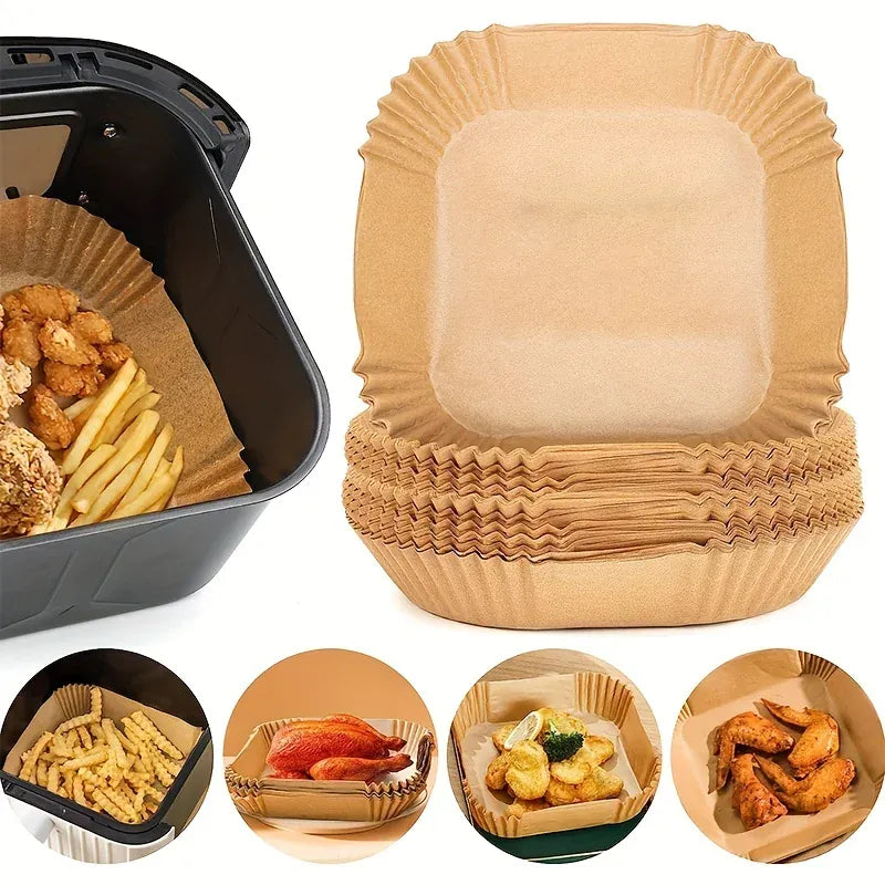 Papier Cuisson Air Fryer Jetable Réutilisable Lot de 100 Pièces Air Fryer