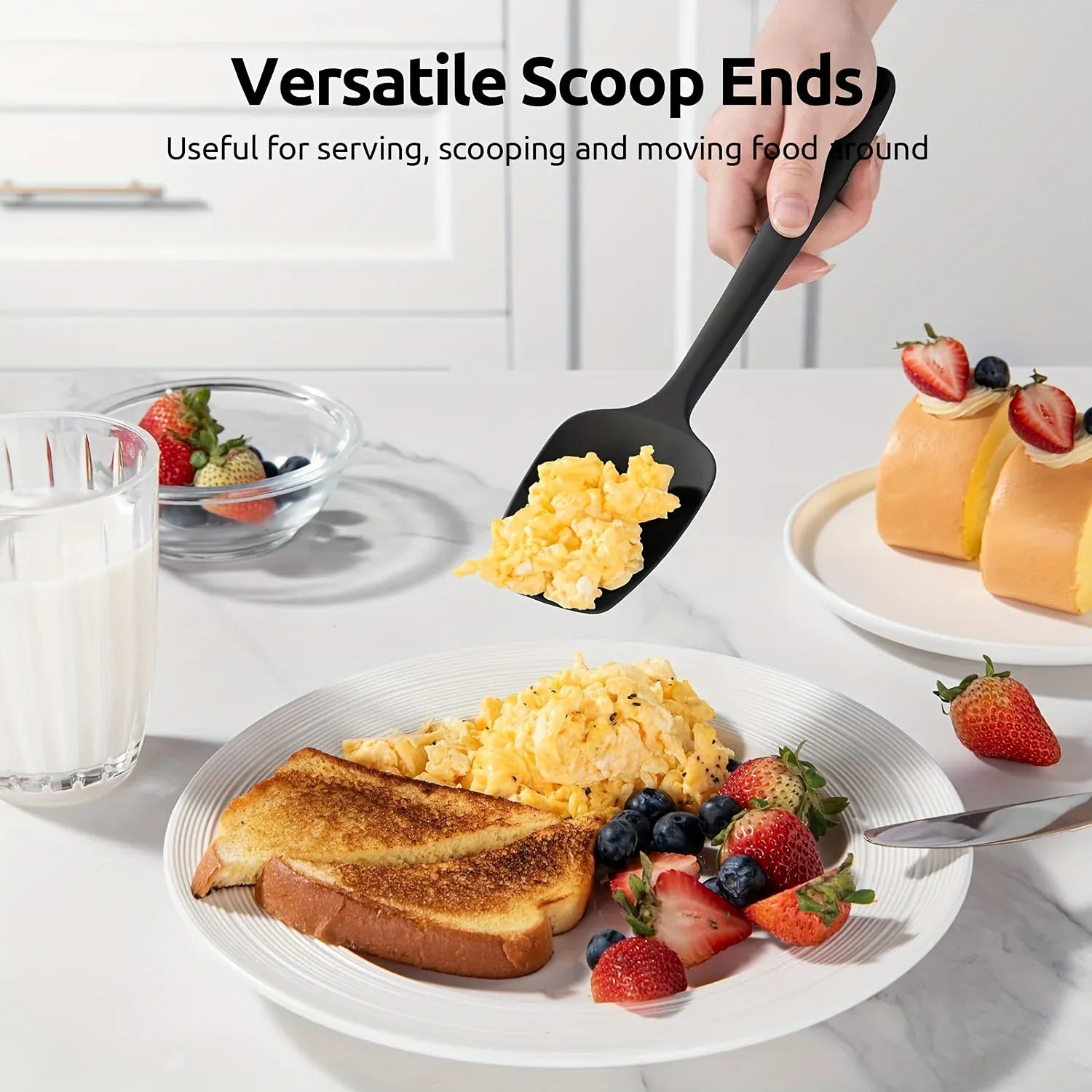 Set Spatules Silicone 4 pièces Résistantes à la Chaleur pour Cuisine spatule en silicone