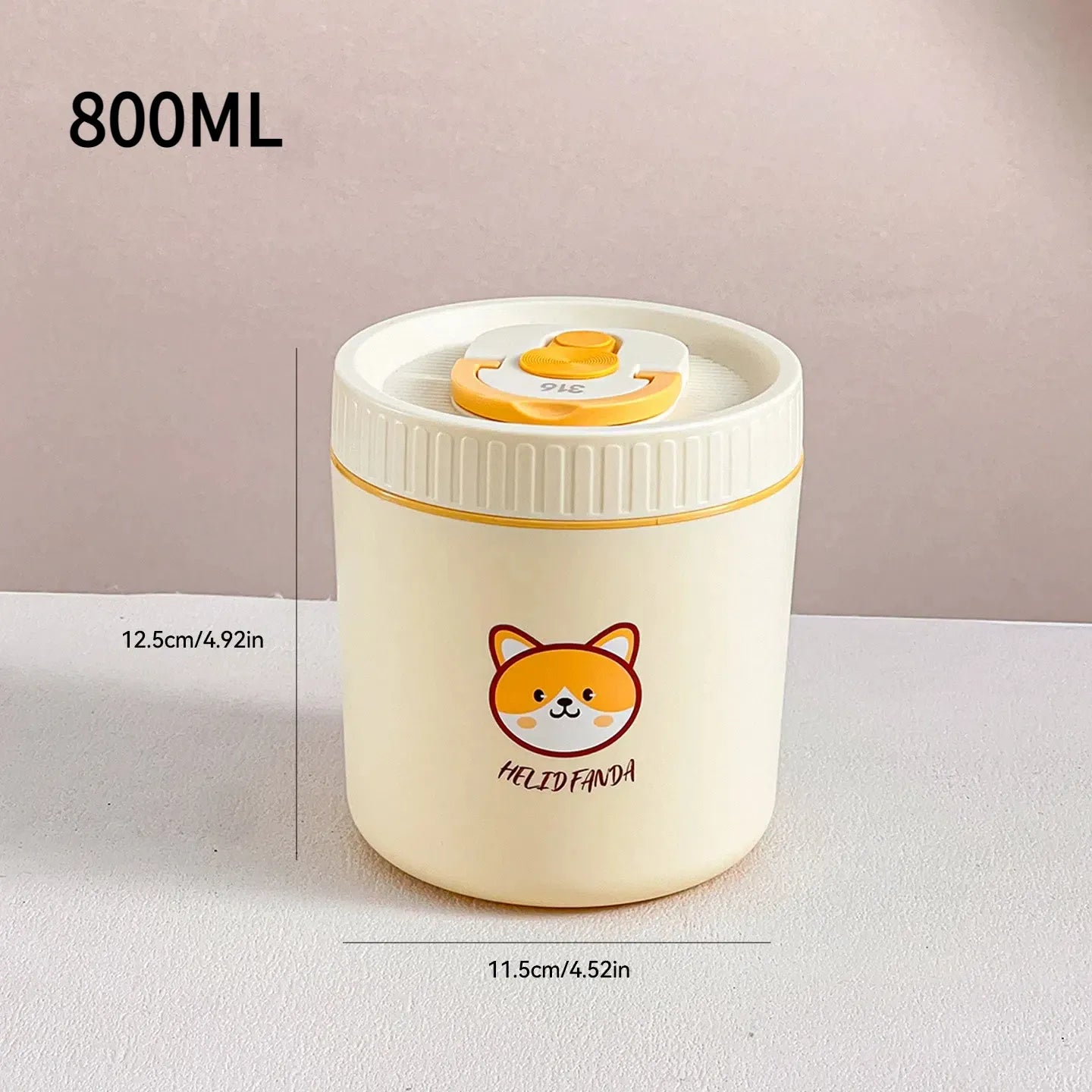 Ensemble de 2 Lunchbox cylindriques isothermes pour enfants (1 litre) Lunchbox