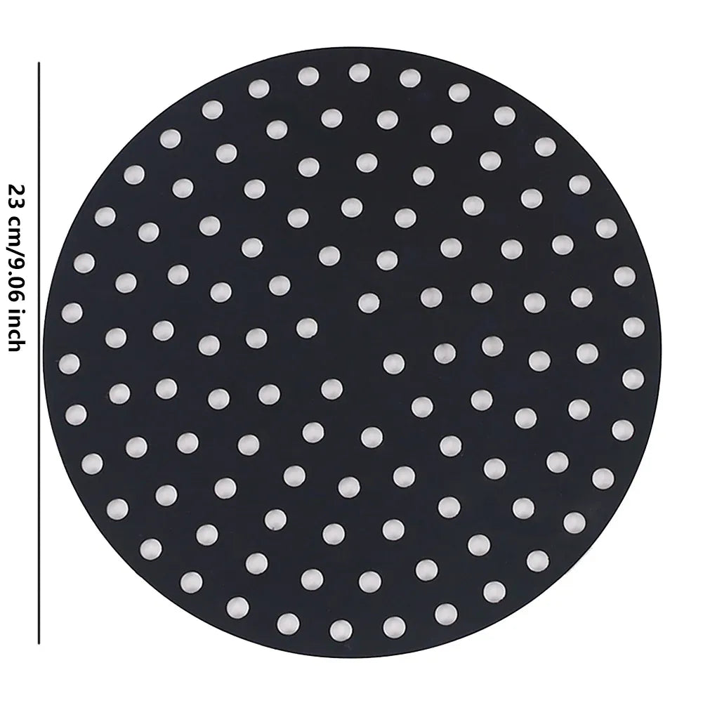 Moule Silicone Air Fryer Réutilisable - Lot de 2 Pièces Rondes Air Fryer