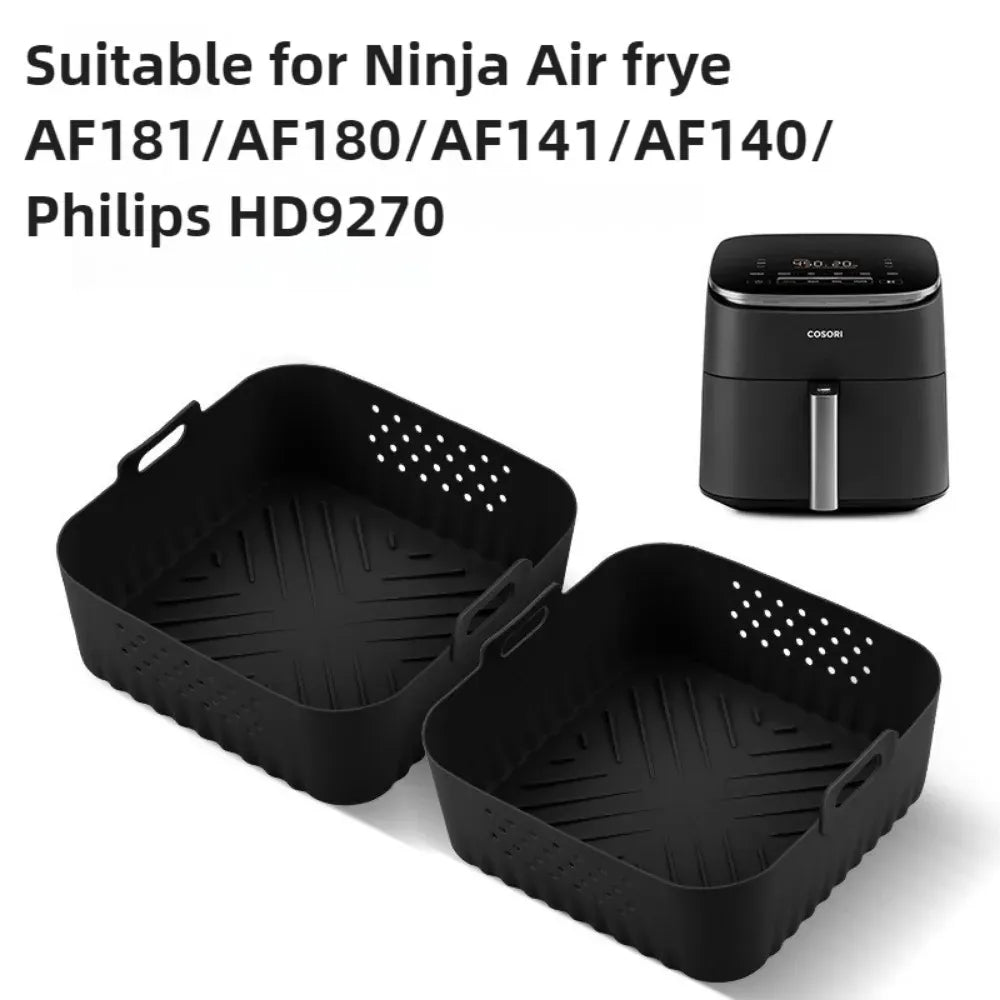 Moule Silicone Air Fryer Réutilisable 225 cm pour Friture 5-8QT Air Fryer
