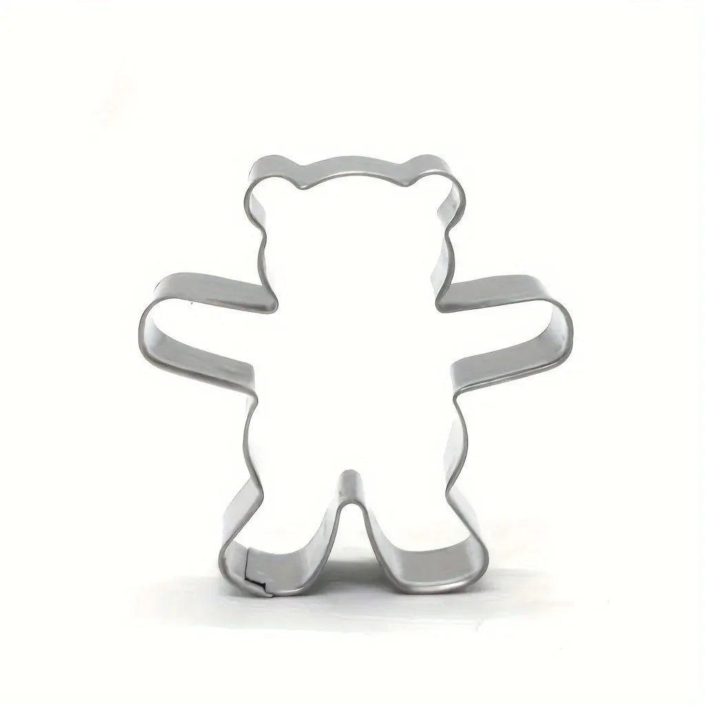 Emporte-pièces Oursons en Acier Inoxydable - 5 Molds pour Biscuits Festifs emportepieces