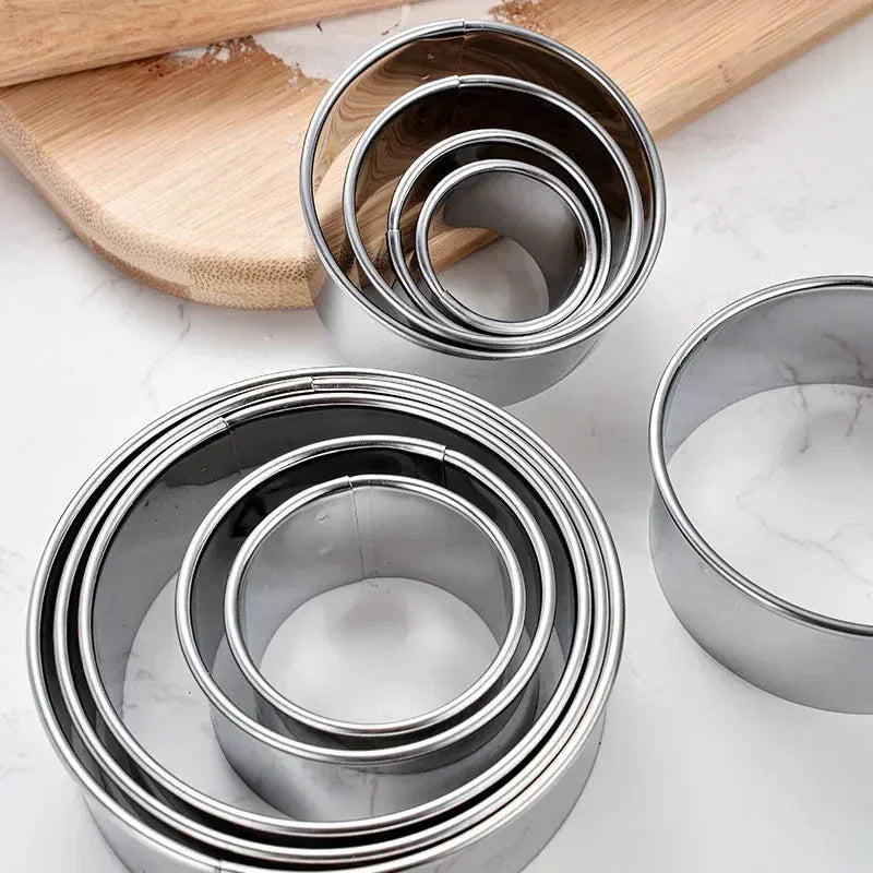 Emporte-pièces en Acier Inoxydable - 5 Pièces pour Pâtisserie emportepieces
