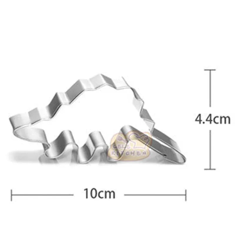 Emporte-pièces dinosaures en acier inoxydable - 10 pièces pour pâtisserie emportepieces