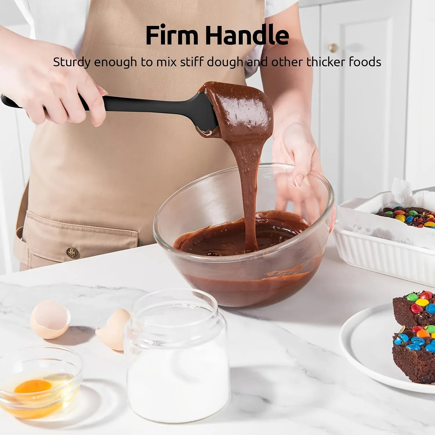 Set Spatules Silicone 4 pièces Résistantes à la Chaleur pour Cuisine spatule en silicone