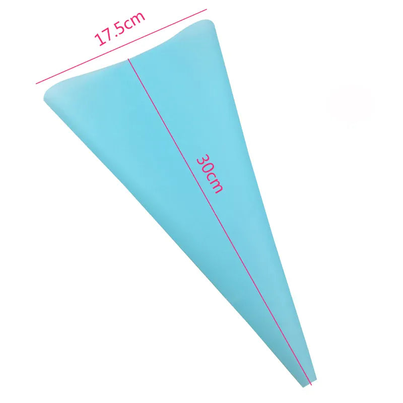 Poche à douille en silicone avec 7 embouts pour décoration de gâteaux douillepoche