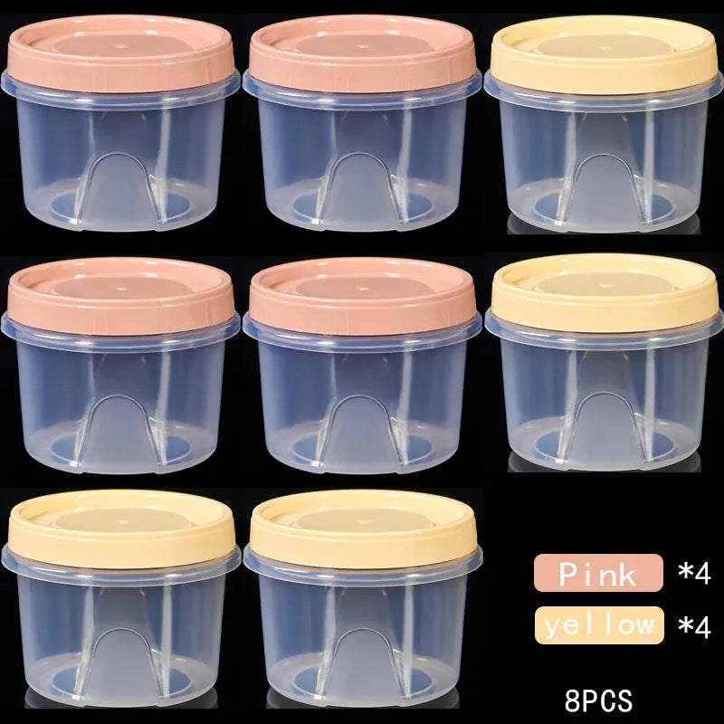 Boîte de Rangement Frigo Hermétique 500ml | 8 Pièces Empilables