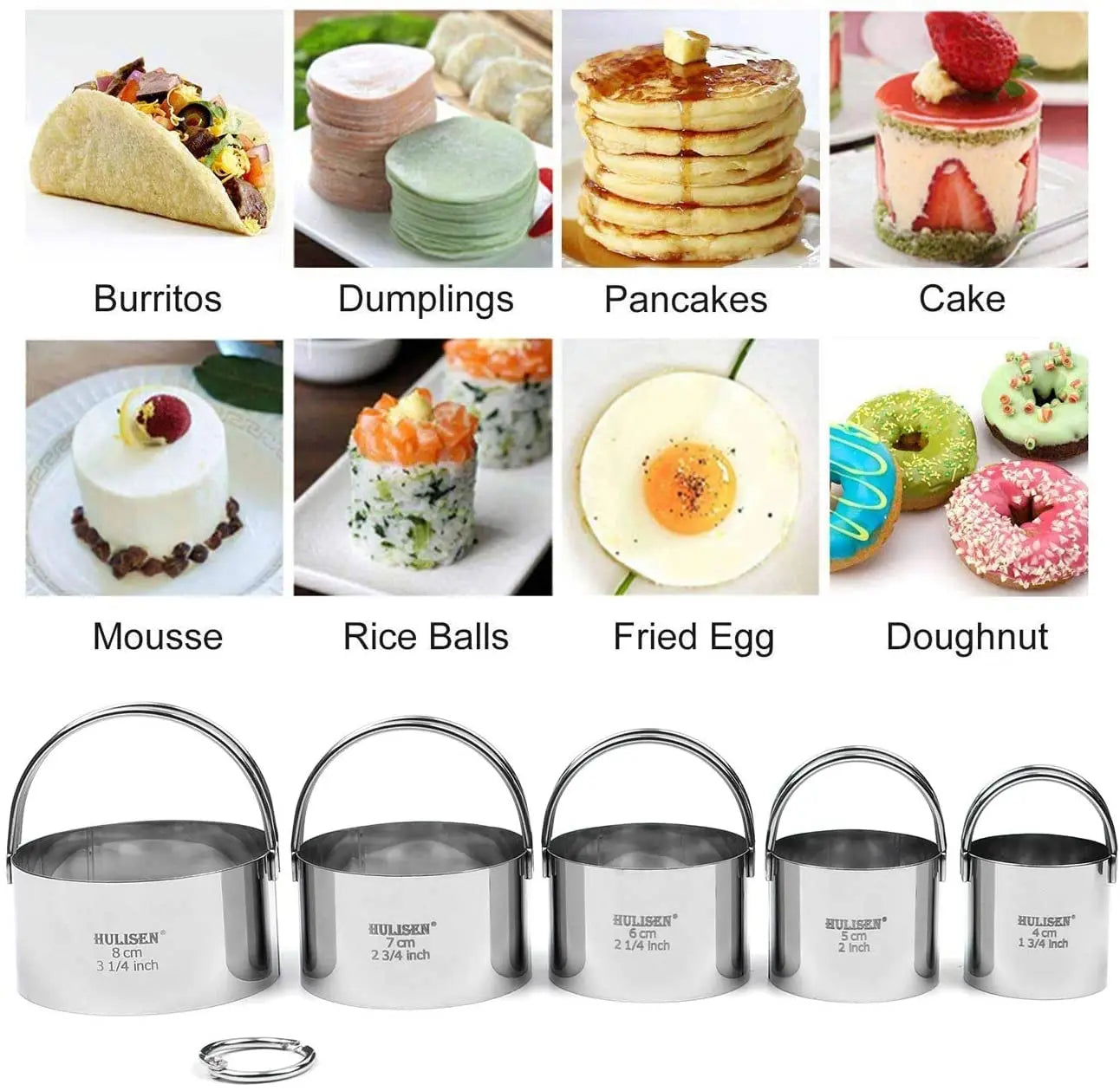 Emporte-pièces à biscuits en acier inoxydable - Set de 5 pièces emportepieces