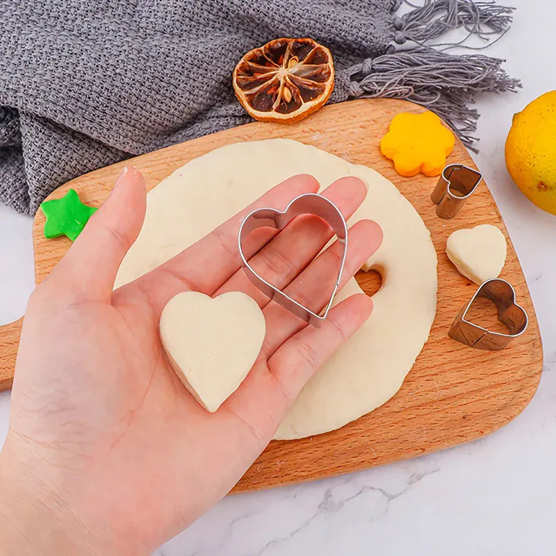 Emporte-pièces en métal géométriques - Set de 10 pour biscuits emportepieces