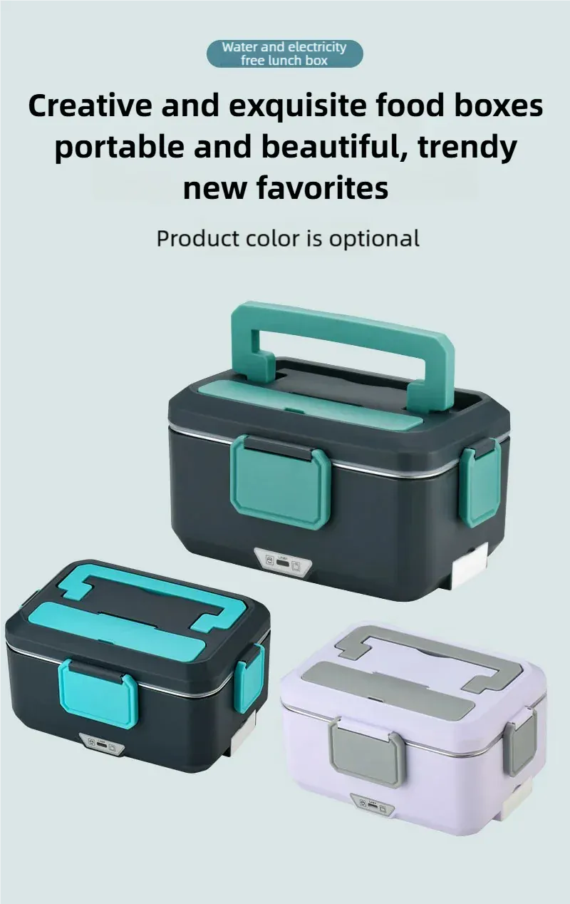 LunchBox Électrique Chauffante 3,5 L — Inox 304, 90 W, 220 V / 12-24 V Voiture lunchboxchauf