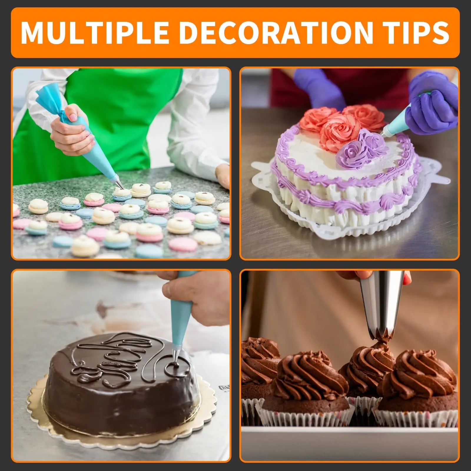 Poches à Douilles et Accessoires - Kit de 120 Pièces pour Pâtisserie douillepoche