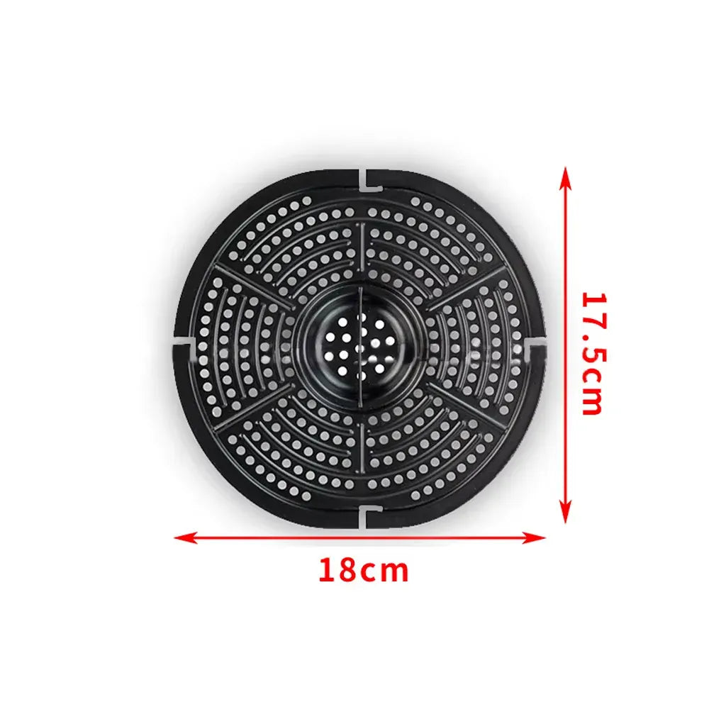 Grille Antiadhésive Air Fryer Rond 24 cm - Accessoire de Cuisson Air Fryer