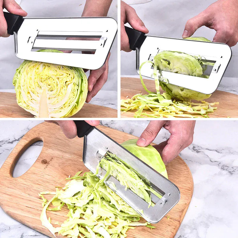 Coupe-légumes Inox Multifonction avec Poignée | Slicer de Chou Coupe Légumes