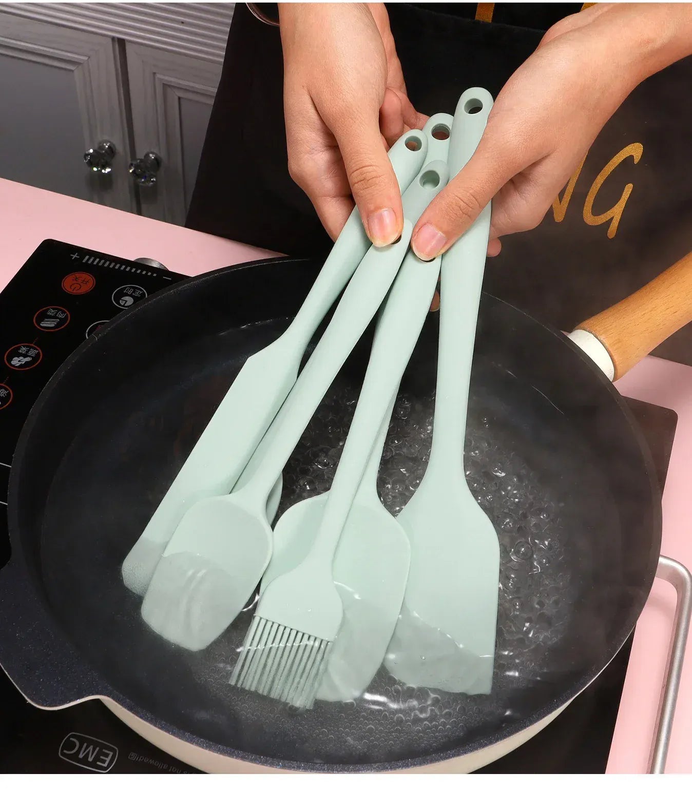 Set Spatules Silicone 6 Pièces Résistantes à la Chaleur pour Cuisine spatule en silicone