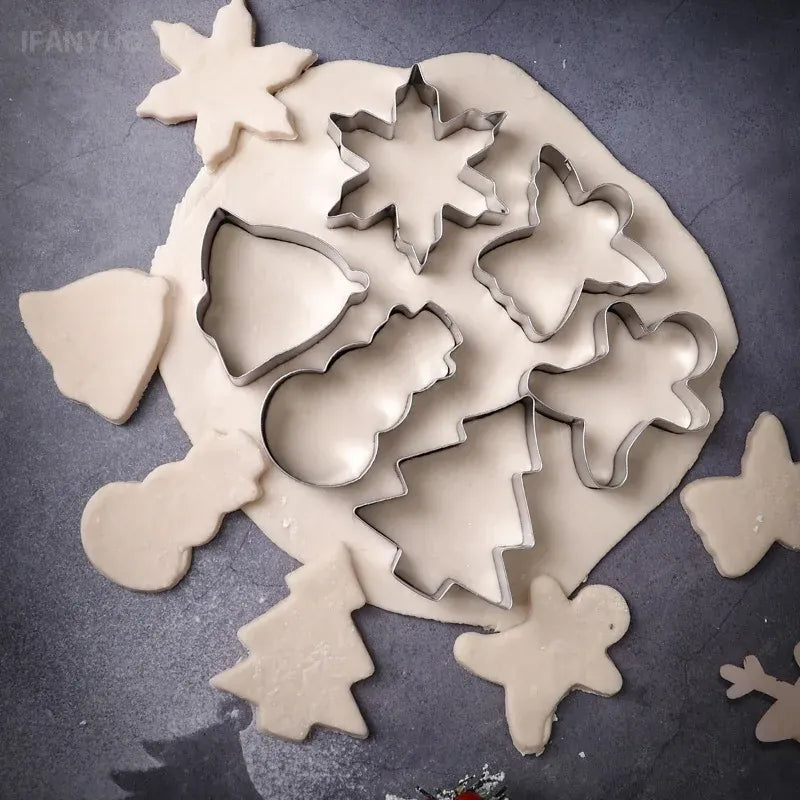 Emporte-pièces de Noël en Acier Inoxydable – Set de 6 Formes Festives emportepieces