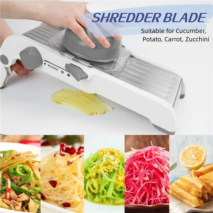 Mandoline 18 en 1 Réglable en Acier Inoxydable | Râpe à Légumes Mandoline