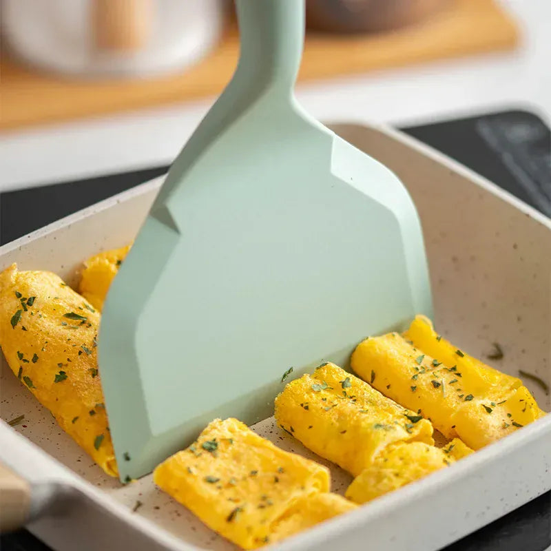 Spatule Silicone Large Résistante à la Chaleur pour Crêpes et Omelettes spatule en silicone