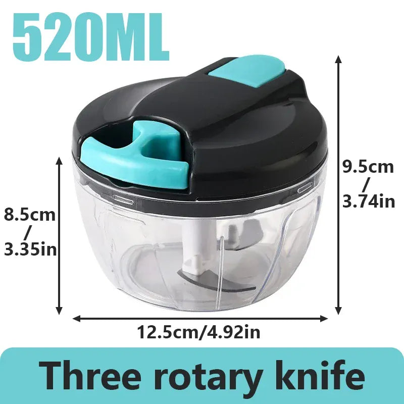 Hachoir Manuel 520ml 900ml | Couper Légumes et Ail Portable hachoir manuel