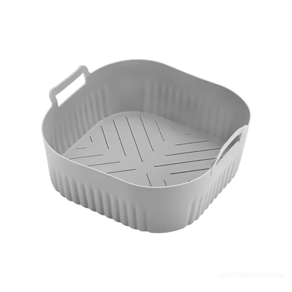 Moule Silicone Air Fryer Réutilisable 20cm Carré - Lot de 1 Air Fryer