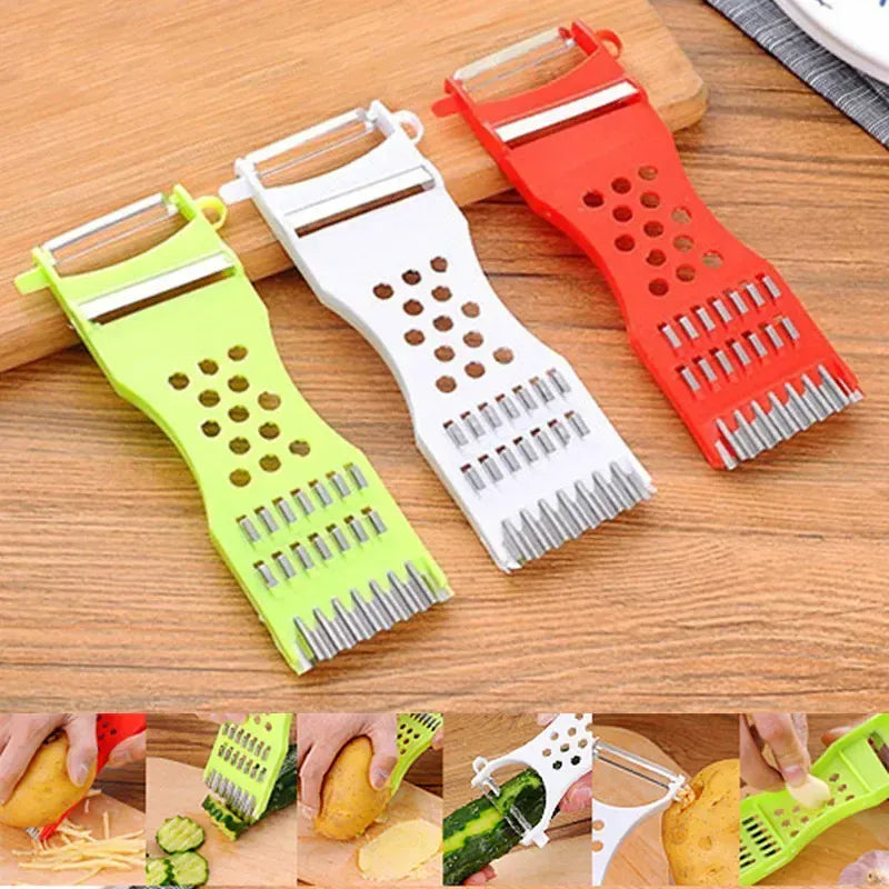 Râpe à Légumes 3 Lames en Acier Inoxydable | Outil de Cuisine Pratique rape