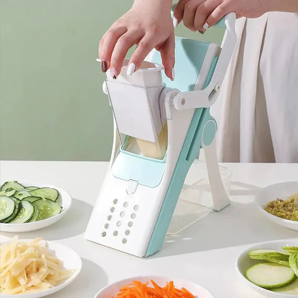 Mandoline Multifonction 5 Lames pour Légumes et Fruits Mandoline