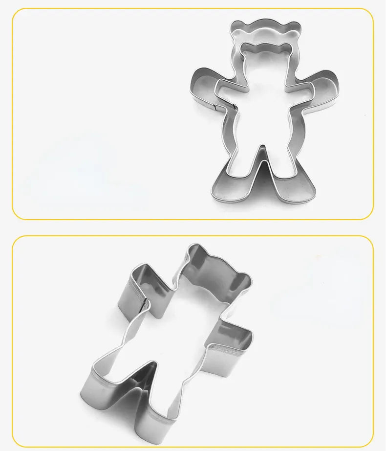 Emporte-pièce ours en inox - Découpeur de biscuits pour pâtisserie emportepieces