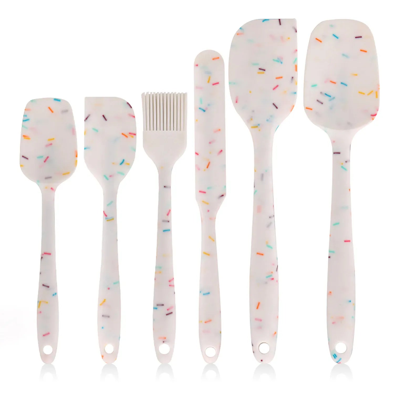 Set Ustensiles Silicone 6 pièces pour Pâtisserie | Résistants à la Chaleur spatule en silicone