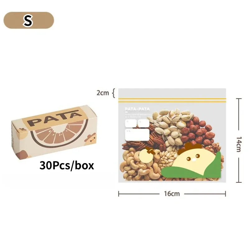 Sacs de Conservation Alimentaire Réutilisables avec Zip - Lot de 6 far