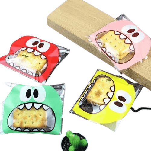 Sachets Emballage Apéritif Cartoon Lot de 100 Pièces 10x15cm ssj