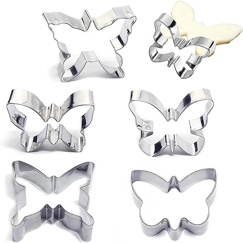 Emporte-pièces à Biscuits en Acier Inoxydable - 5 Pièces Papillon emportepieces