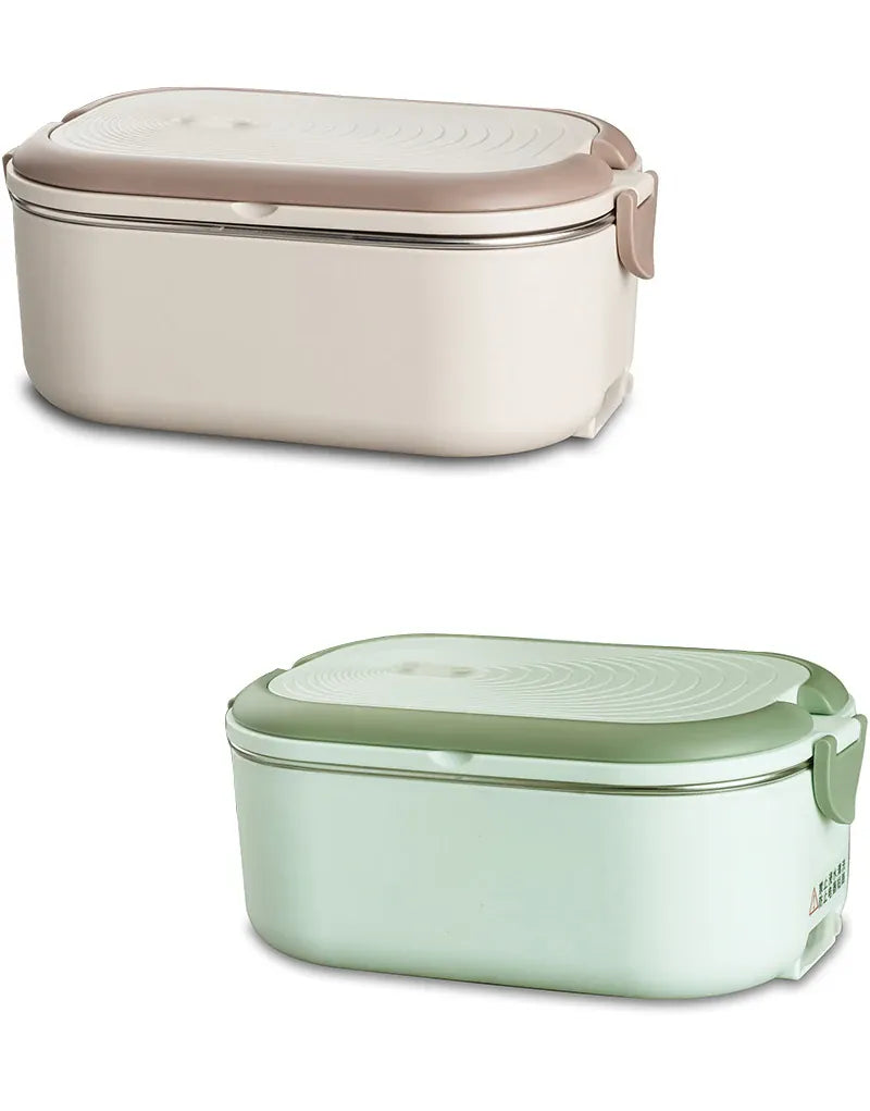 Lunch Box Chauffante Inox 1L 220V 18W | Boîte Chauffante Électrique lunchboxchauf