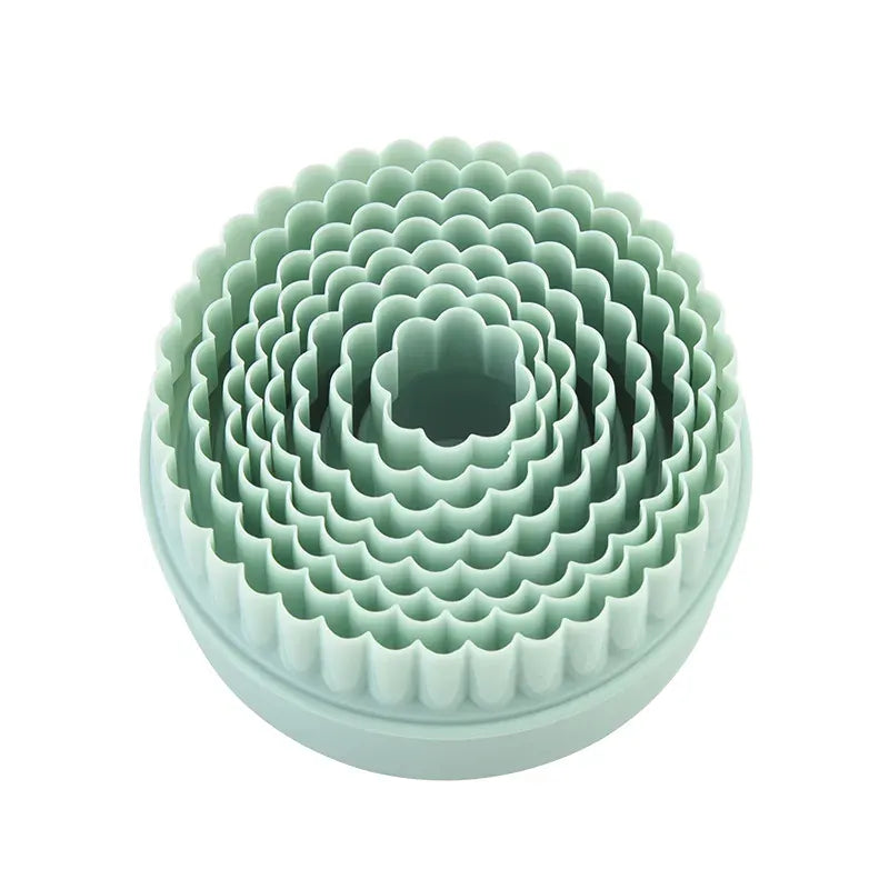 Emporte-pièces en plastique double face - Motif dentelle 8 pièces emportepieces