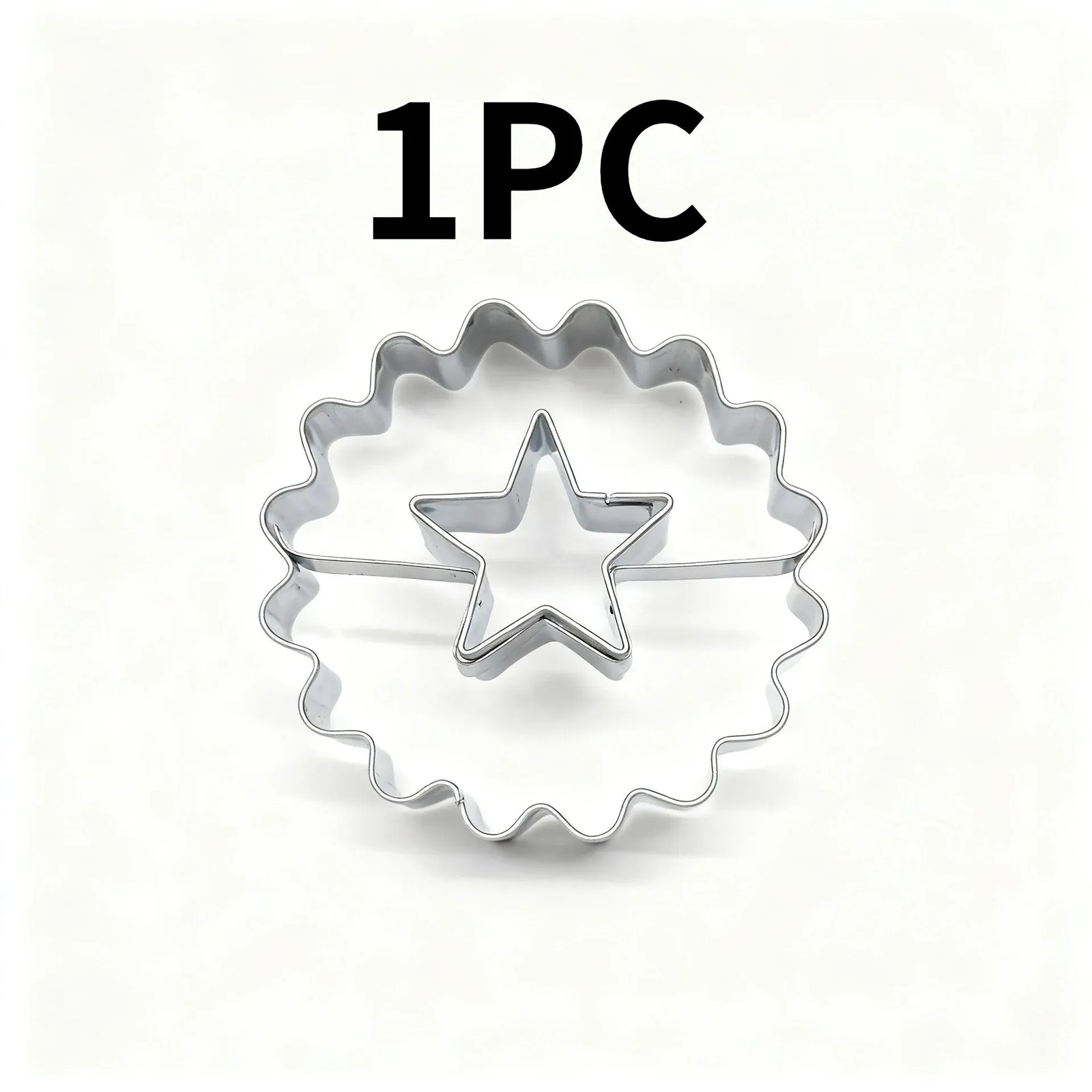 Emporte-pièces en inox cœur et étoile - Set de 2 pour biscuits décorés emportepieces