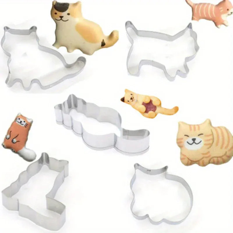 Emporte-pièces à biscuit en acier inoxydable - Set de 5 animaux emportepieces