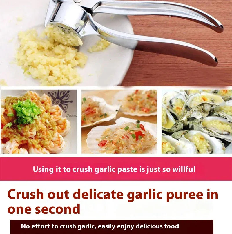 Presse-Ail Manuel en Acier Inoxydable — 2 Designs au Choix presseail