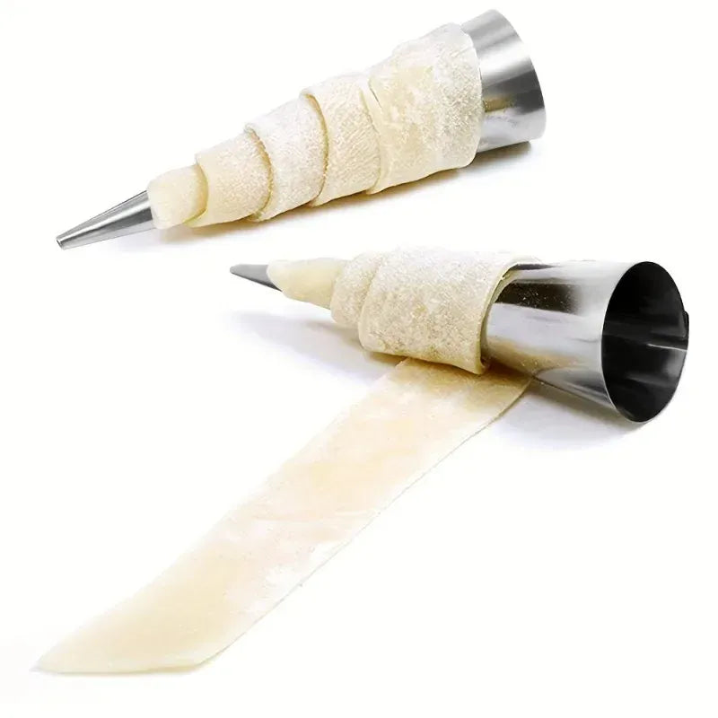 Set de 5 Outils de Pâtisserie en Acier Inoxydable - Moules à Croissants et Tubes à Pâtisserie douillepoche