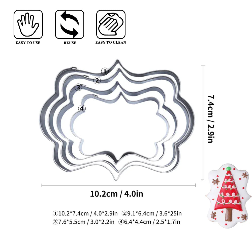Emporte-pièces en acier inoxydable 34 pièces - Formes variées pour pâtisserie emportepieces
