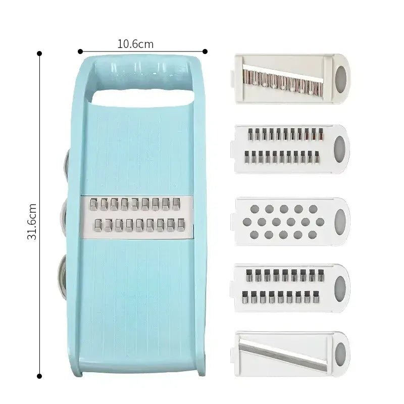 Mandoline Multifonction 5 Lames pour Légumes et Oignons Cutter Mandoline