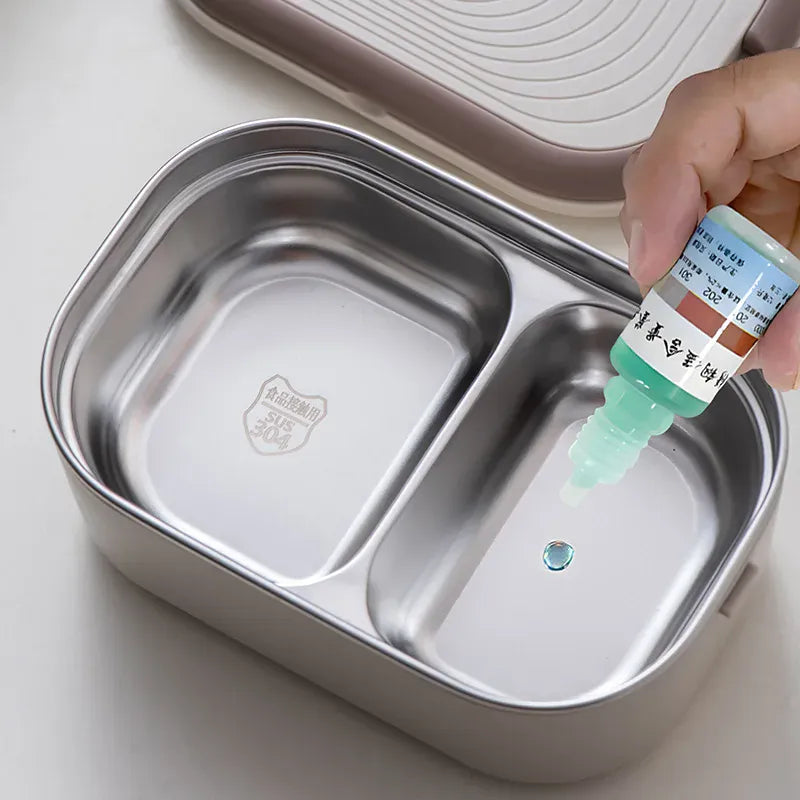 Lunch Box Chauffante Inox 1L 220V 18W | Boîte Chauffante Électrique lunchboxchauf