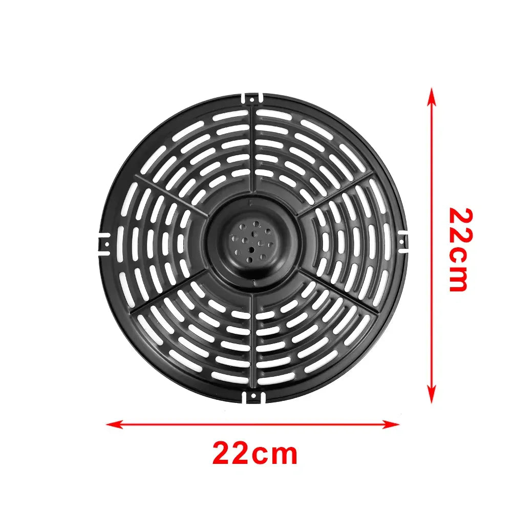 Grille Antiadhésive Air Fryer Rond 24 cm - Accessoire de Cuisson Air Fryer