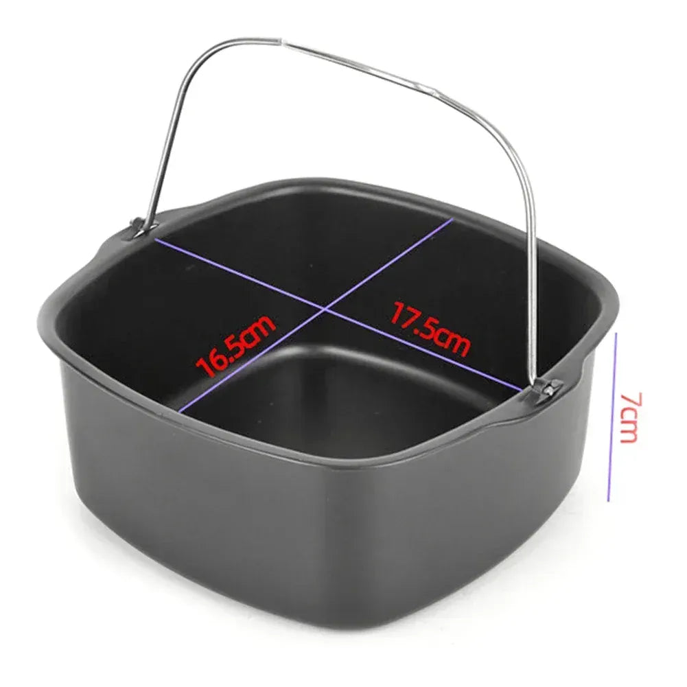 Moule Antiadhésif Carré pour Friteuse Air Fryer - 20 cm Air Fryer