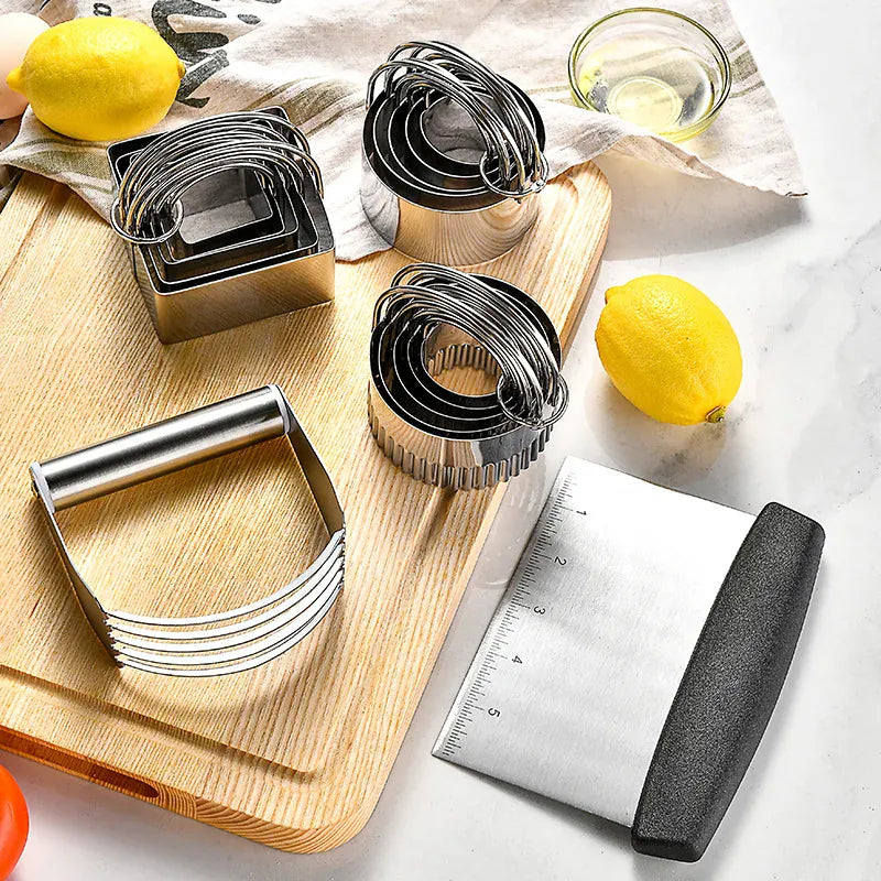Emporte-pièces à Gâteaux en Acier Inoxydable - Set de 5 Pièces Rondes emportepieces
