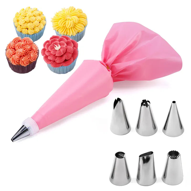 Poche à Douille et 10 Douilles en Acier Inoxydable pour Pâtisserie douillepoche