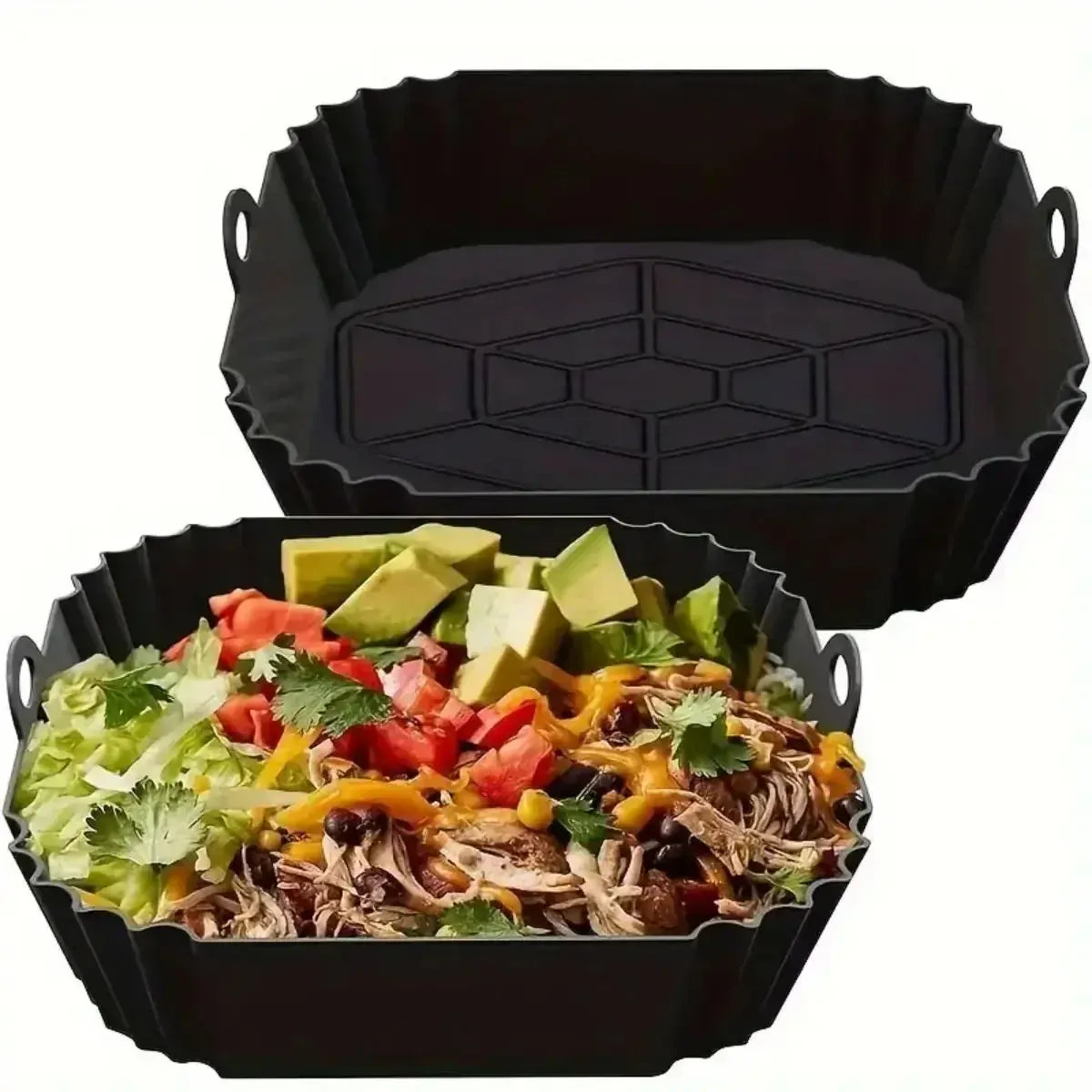 Moule Silicone Air Fryer Réutilisable - Lot de 2 Pièces Air Fryer