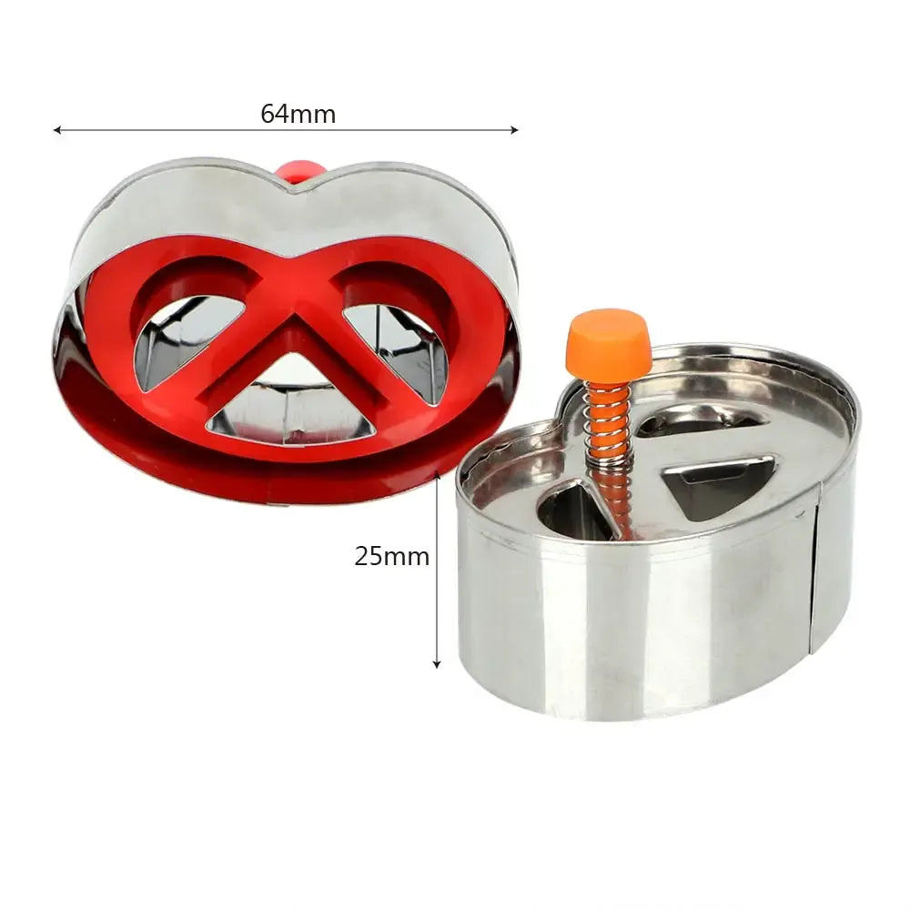 Emporte-pièces en inox pour gâteau - 2 pièces en forme de bretzel emportepieces
