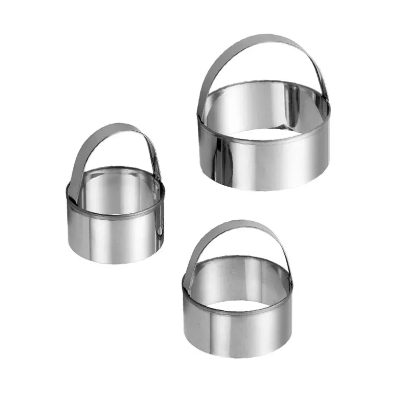 Set de 3 Emporte-Pièces en Acier Inox pour Biscuits et Pâtisseries emportepieces