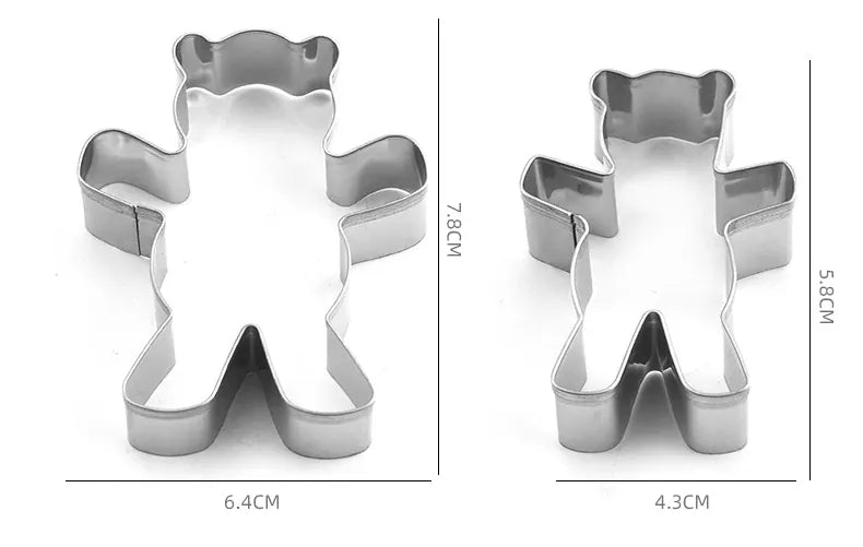 Emporte-pièce ours en inox - Découpeur de biscuits pour pâtisserie emportepieces