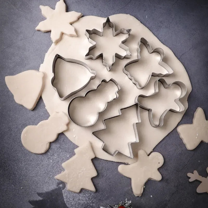 Emporte-pièces de Noël en Acier Inoxydable – Set de 6 Formes Festives emportepieces